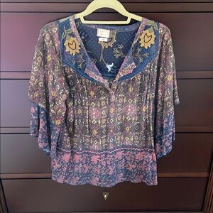 Floral Bohemian Women's Top